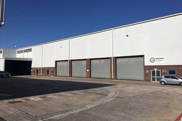 This expansive industrial property is designed for efficient operations, featuring eight ...