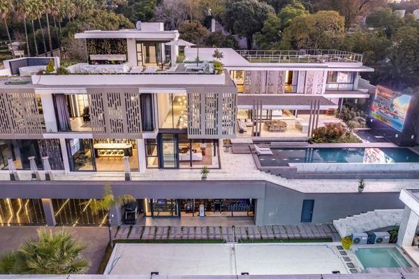 A trophy home for the discerning few. Elevated in a top location in 
Sandhurst and with breathtaking views over the Sandton skyline ...