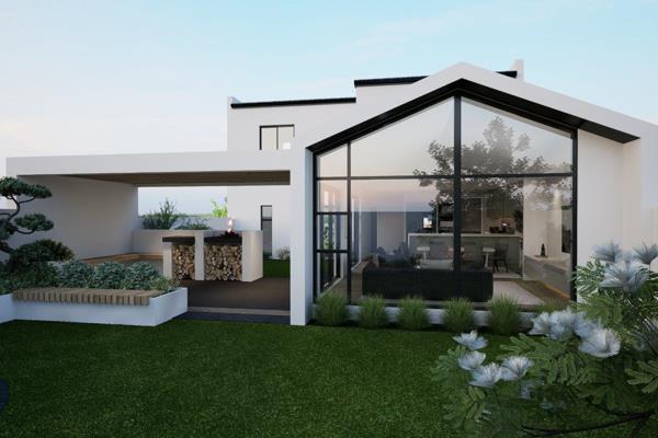 Beautifully designed 4-bedroom double-storey home with high-end finishes, ideally positioned opposite a large park.

The ground floor ...
