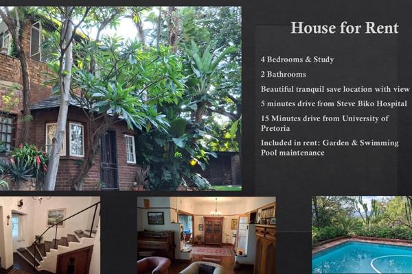 The property offers the following 
4 spacious bedrooms
2 full bathrooms 
dining area ...