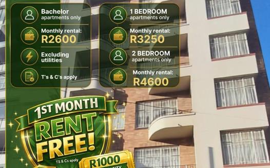 1 Bedroom Apartment / Flat to rent in Hillbrow