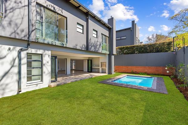 Set within a secure, access-controlled street in the heart of Bryanston, this sophisticated contemporary residence enjoys the benefit ...